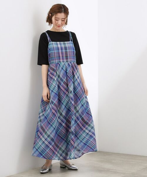 grove / グローブ ワンピース | 夏を楽しむ一枚、マドラスチェックキャミワンピース | 詳細6