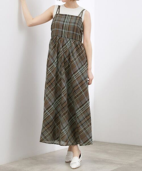 grove / グローブ ワンピース | 夏を楽しむ一枚、マドラスチェックキャミワンピース | 詳細9