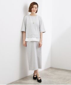 grove / グローブ セットアップ | シルキーポンチレイヤード風セットアップ