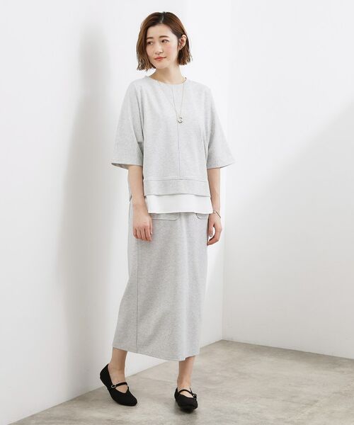 grove / グローブ セットアップ | シルキーポンチレイヤード風セットアップ | 詳細1