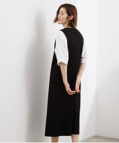 grove / グローブ ロング・マキシ丈ワンピース | 袖布帛ポンチワンピース