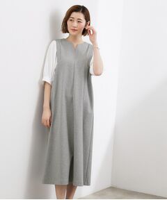 grove / グローブ ロング・マキシ丈ワンピース | 袖布帛ポンチワンピース