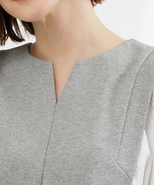 grove / グローブ ロング・マキシ丈ワンピース | 袖布帛ポンチワンピース | 詳細16