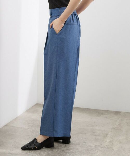 grove / グローブ パンツ | デニムライク ワイドストレートパンツ | 詳細10