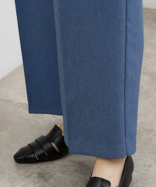 grove / グローブ パンツ | デニムライク ワイドストレートパンツ | 詳細15