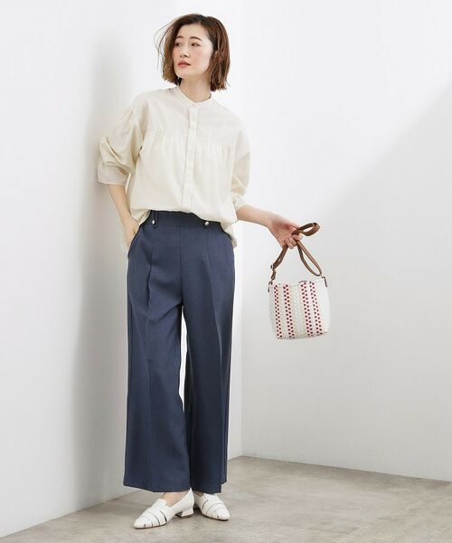 grove / グローブ パンツ | デニムライク ワイドストレートパンツ | 詳細7