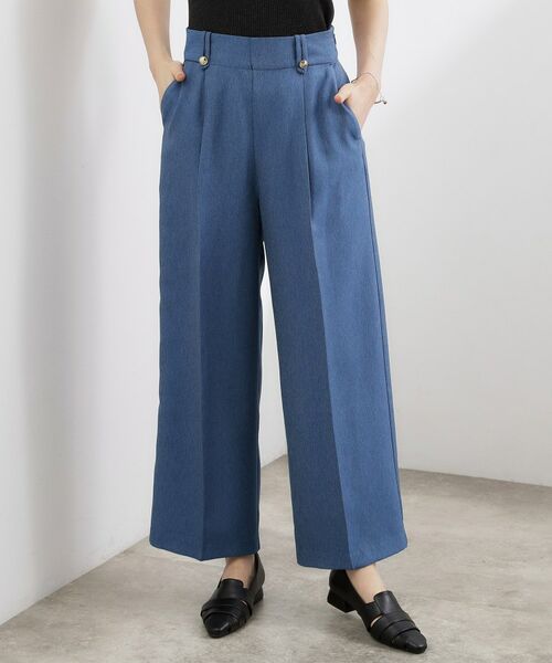 grove / グローブ パンツ | デニムライク ワイドストレートパンツ | 詳細9