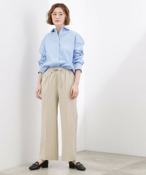 grove / グローブ パンツ | 【カセット服】リネンライクソフトフレアパンツ | 詳細10