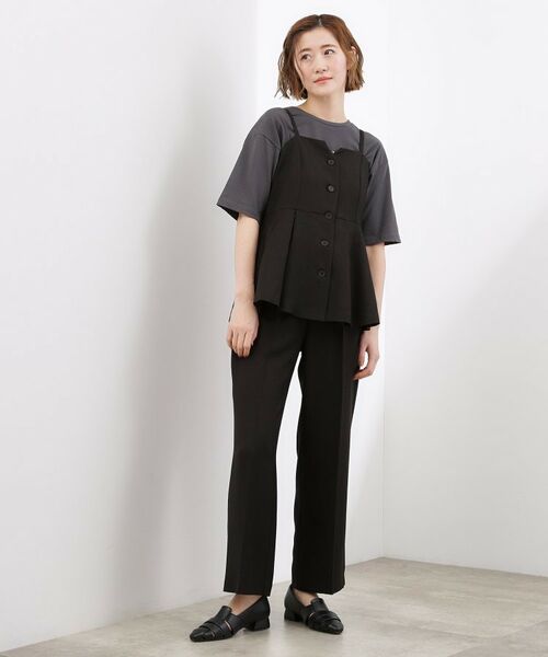 grove / グローブ パンツ | 【カセット服】リネンライクソフトフレアパンツ | 詳細6