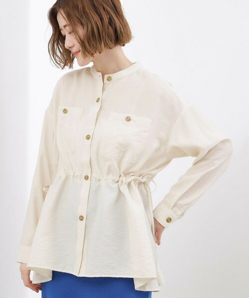grove / グローブ シャツ・ブラウス | シアーサファリシャツジャケット | 詳細2