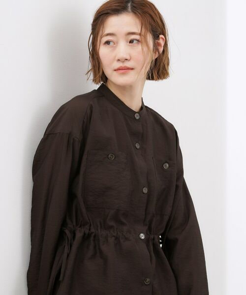 grove / グローブ シャツ・ブラウス | シアーサファリシャツジャケット | 詳細9