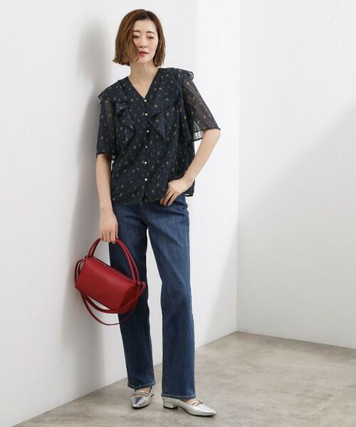 grove / グローブ シャツ・ブラウス | フラワープリント カットジャカードブラウス | 詳細2