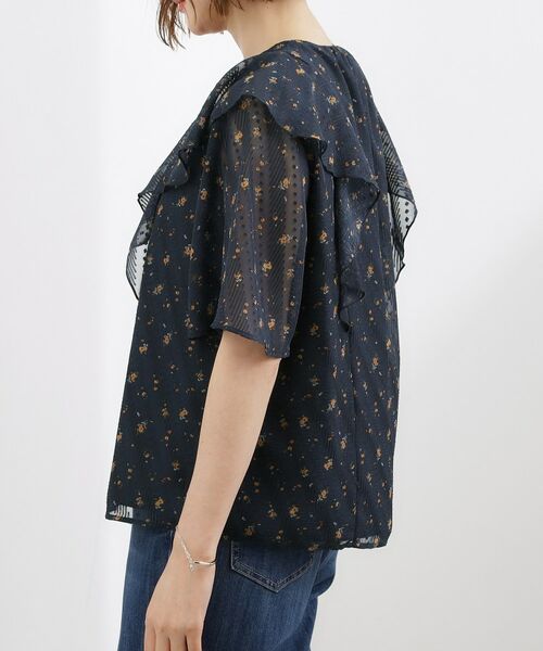 grove / グローブ シャツ・ブラウス | フラワープリント カットジャカードブラウス | 詳細6