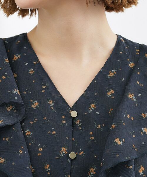 grove / グローブ シャツ・ブラウス | フラワープリント カットジャカードブラウス | 詳細8