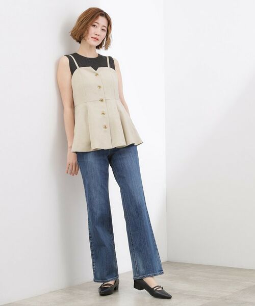 grove / グローブ シャツ・ブラウス | 【カセット服】リネンライク ペプラムビスチェ | 詳細10