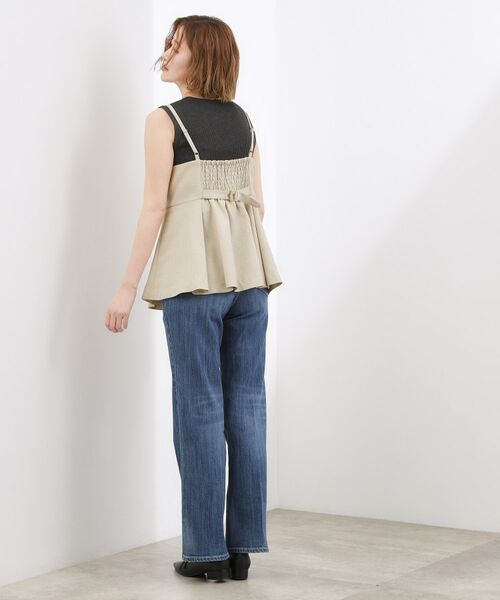 grove / グローブ シャツ・ブラウス | 【カセット服】リネンライク ペプラムビスチェ | 詳細11