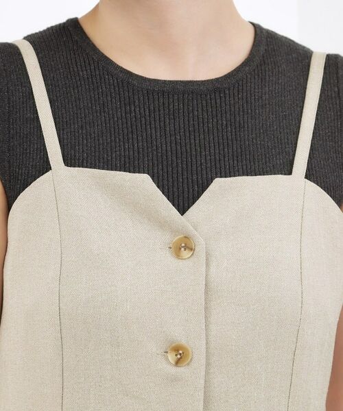 grove / グローブ シャツ・ブラウス | 【カセット服】リネンライク ペプラムビスチェ | 詳細16