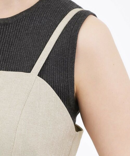 grove / グローブ シャツ・ブラウス | 【カセット服】リネンライク ペプラムビスチェ | 詳細17