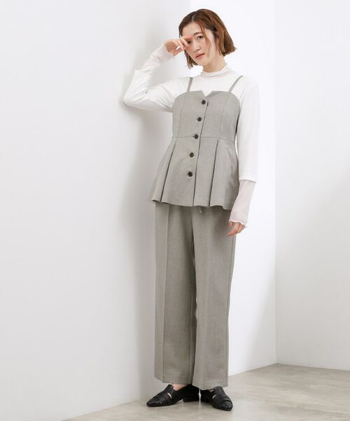 grove / グローブ シャツ・ブラウス | 【カセット服】リネンライク ペプラムビスチェ | 詳細2