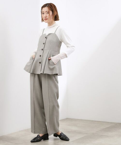 grove / グローブ シャツ・ブラウス | 【カセット服】リネンライク ペプラムビスチェ | 詳細3