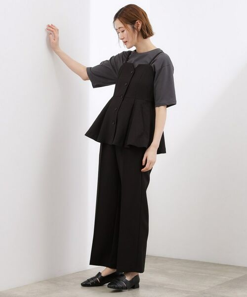 grove / グローブ シャツ・ブラウス | 【カセット服】リネンライク ペプラムビスチェ | 詳細6