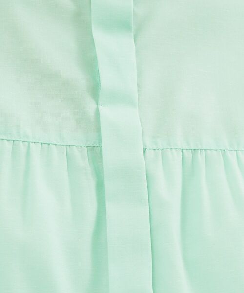 grove / グローブ シャツ・ブラウス | 【貴島明日香さん着用/イージーケア/接触冷感】麻ブレンドスタンドギャザーシャツ | 詳細25