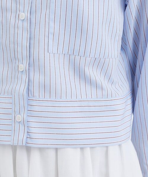 grove / グローブ シャツ・ブラウス | 【イージーケア・接触冷感】麻ブレンドクロップドシャツ | 詳細14