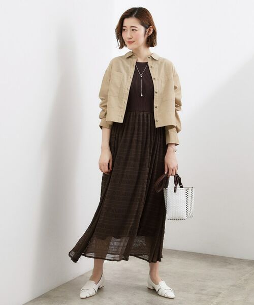 grove / グローブ シャツ・ブラウス | 【貴島明日香さん着用/イージーケア/接触冷感】麻ブレンドクロップドシャツ | 詳細16