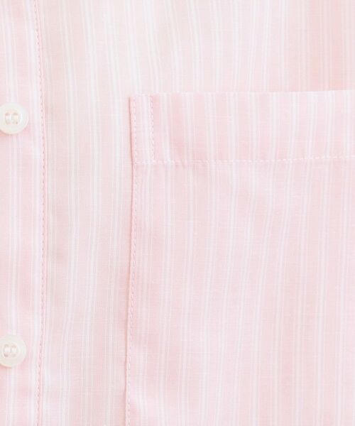 grove / グローブ シャツ・ブラウス | 【イージーケア・接触冷感】麻ブレンドクロップドシャツ | 詳細4