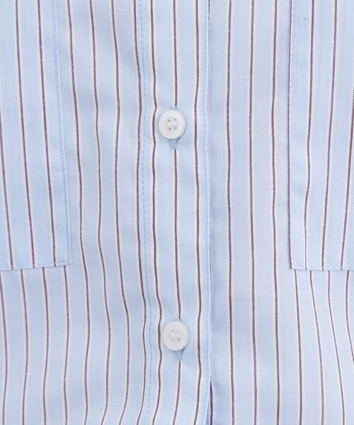 grove / グローブ シャツ・ブラウス | 【イージーケア・接触冷感】麻ブレンドクロップドシャツ | 詳細8