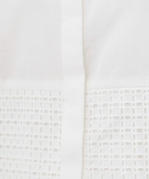 grove / グローブ シャツ・ブラウス | レースドッキング ロールアップシャツ | 詳細4