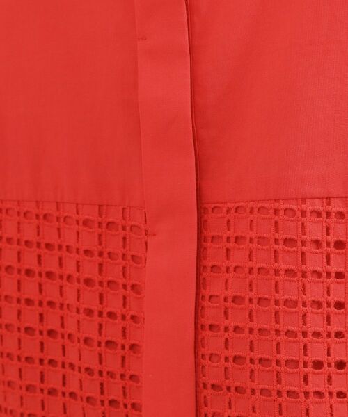 grove / グローブ シャツ・ブラウス | レースドッキング ロールアップシャツ | 詳細8