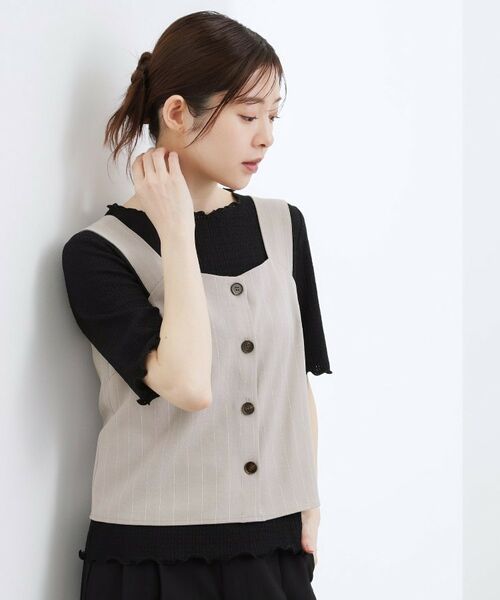 grove / グローブ その他トップス | ストライプ ビスチェ&インナーセット | 詳細1