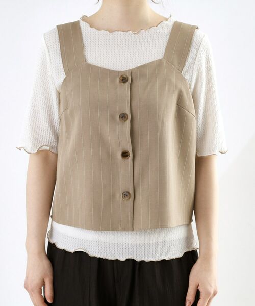 grove / グローブ その他トップス | ストライプ ビスチェ&インナーセット | 詳細19