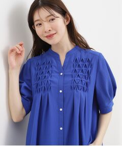 grove / グローブ シャツ・ブラウス | スモッキングタックブラウス