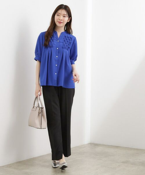 grove / グローブ シャツ・ブラウス | スモッキングタックブラウス | 詳細15