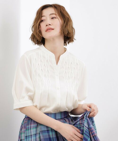 grove / グローブ シャツ・ブラウス | スモッキングタックブラウス | 詳細2