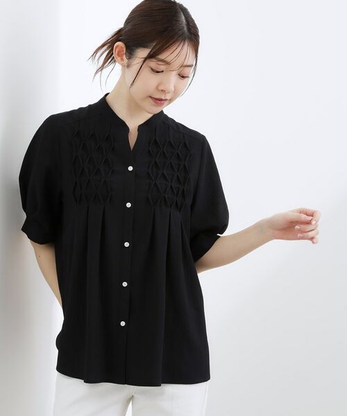 grove / グローブ シャツ・ブラウス | スモッキングタックブラウス | 詳細5