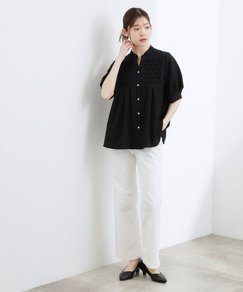 grove / グローブ シャツ・ブラウス | スモッキングタックブラウス | 詳細6