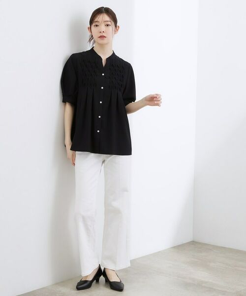 grove / グローブ シャツ・ブラウス | スモッキングタックブラウス | 詳細7