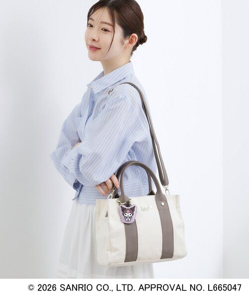 grove / グローブ トートバッグ | 【マイメロディ＆クロミ】Lee別注チャーム付きトート（チャコールグレー(013)）