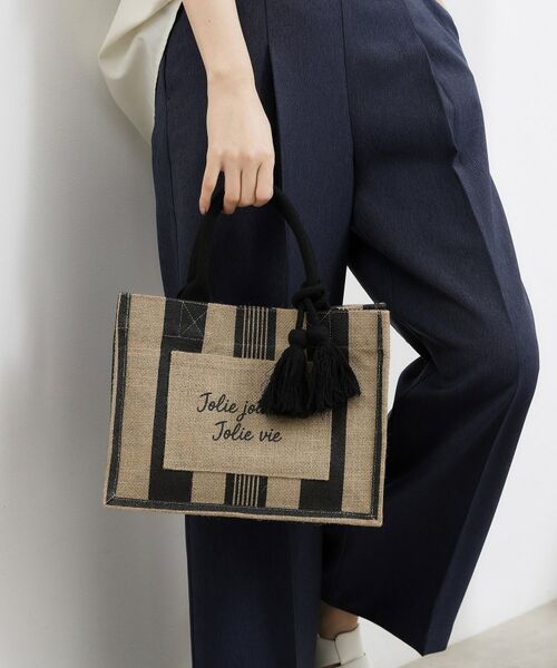 grove / グローブ トートバッグ | アソートジュートタッセルトート | 詳細1