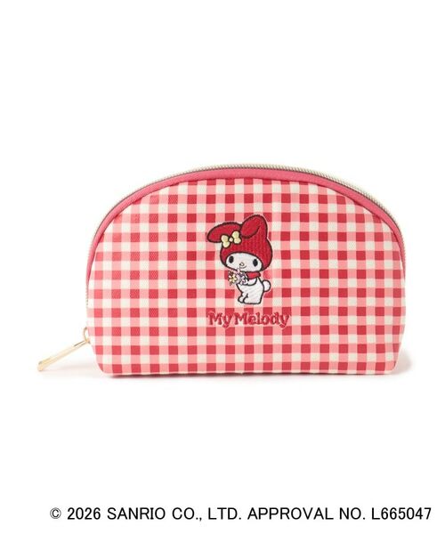 grove / グローブ ポーチ | 【マイメロディ＆クロミ】ギンガムシェルポーチ（レッド(262)）