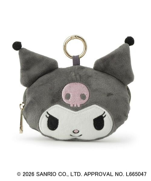 grove / グローブ ポーチ | 【マイメロディ＆クロミ】ぬいぐるみポーチチャーム（チャコールグレー(013)）