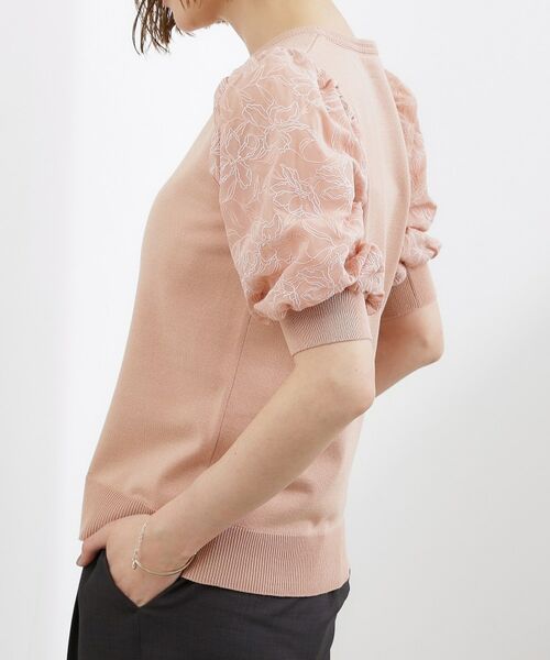 grove / グローブ ニット・セーター | 袖刺繍ハーフスリーブニットプルオーバー | 詳細18