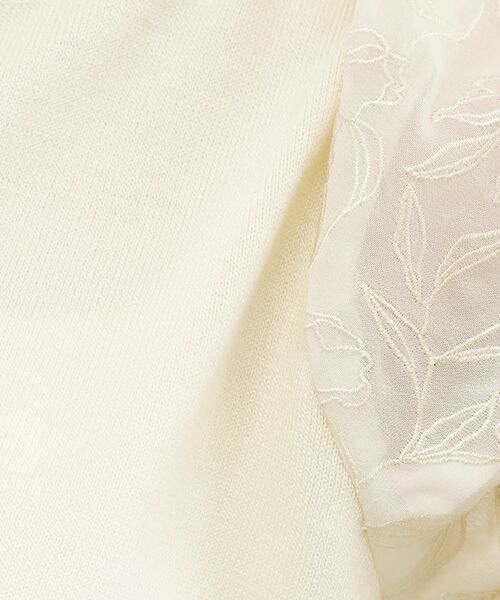 grove / グローブ ニット・セーター | 袖刺繍ハーフスリーブニットプルオーバー | 詳細4
