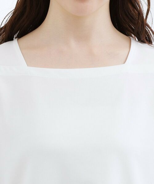grove / グローブ カットソー | 【二の腕カバー】袖口シアースクエアネックTシャツ | 詳細20