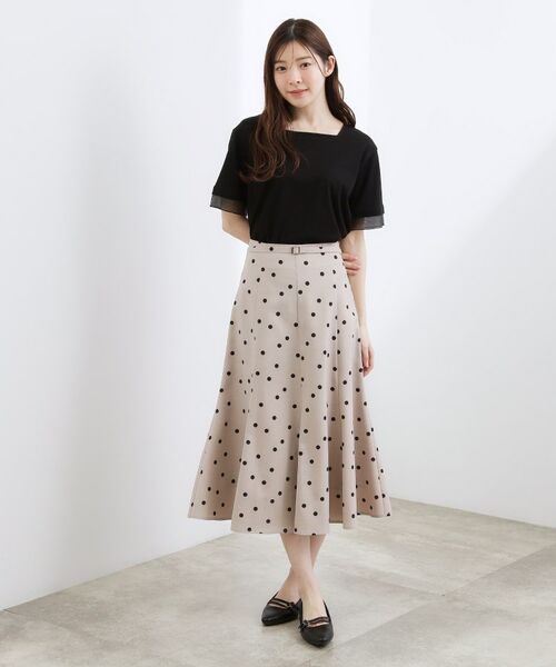 grove / グローブ カットソー | 袖口シアースクエアネックTシャツ | 詳細6