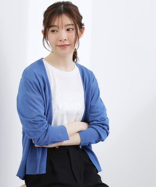 grove / グローブ カーディガン・ボレロ | 【接触冷感/UVカットetc】ベーシックショートカーディガン | 詳細17