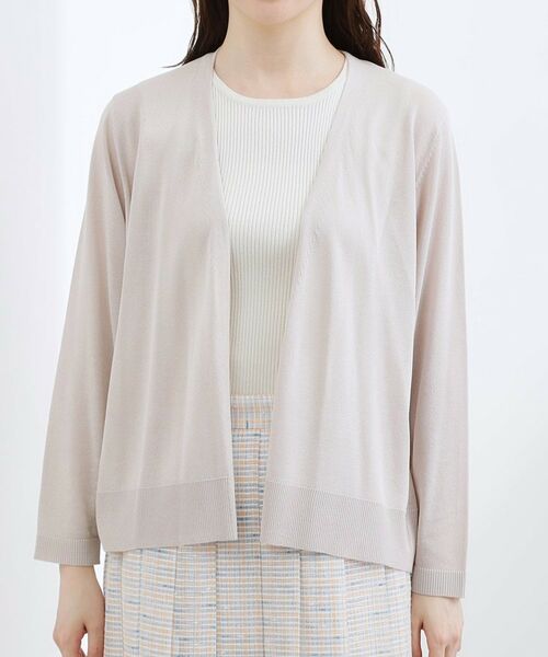 grove / グローブ カーディガン・ボレロ | 【接触冷感/UVカットetc】ベーシックショートカーディガン | 詳細21